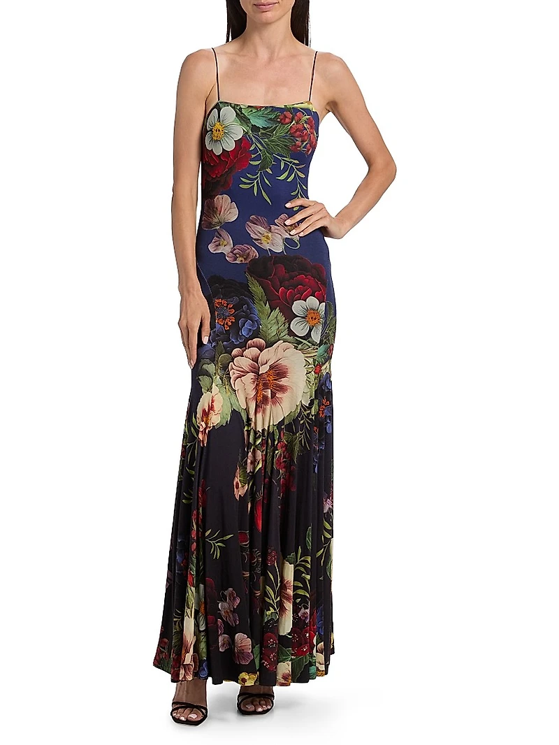 Augusta Floral Stretch Maxi Dress