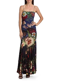 Augusta Floral Stretch Maxi Dress