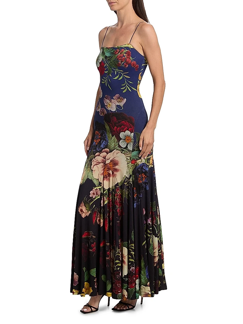 Augusta Floral Stretch Maxi Dress