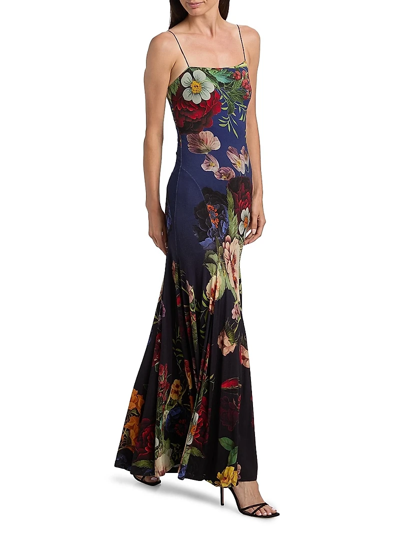 Augusta Floral Stretch Maxi Dress