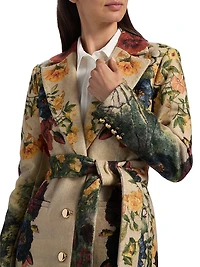 Joelle Floral Tie-Waist Coat