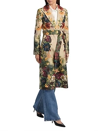 Joelle Floral Tie-Waist Coat