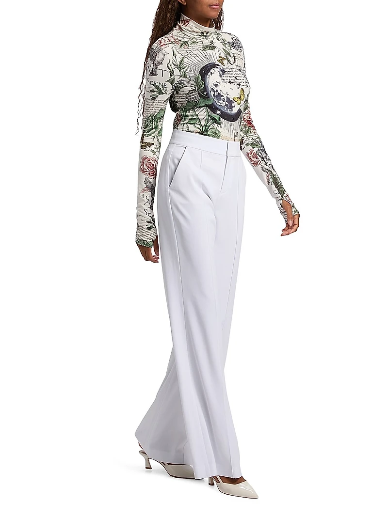 Delaina Printed Turtleneck