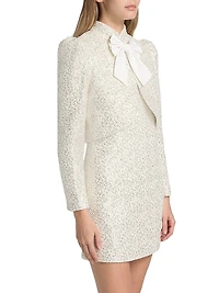 Ilaria Sequined Cropped Jacket