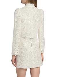 Ilaria Sequined Cropped Jacket