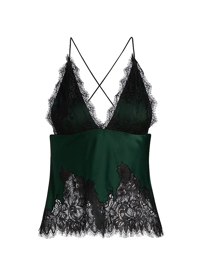 Claudia Lace V-Neck Slip Top