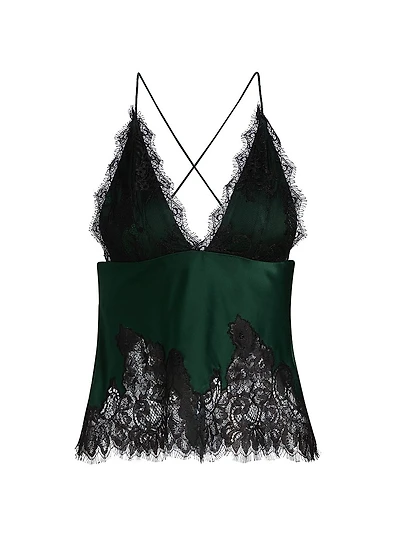 Claudia Lace V-Neck Slip Top
