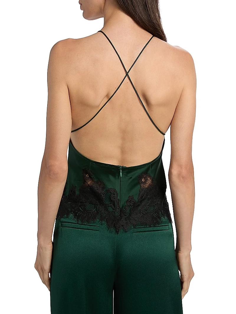 Claudia Lace V-Neck Slip Top