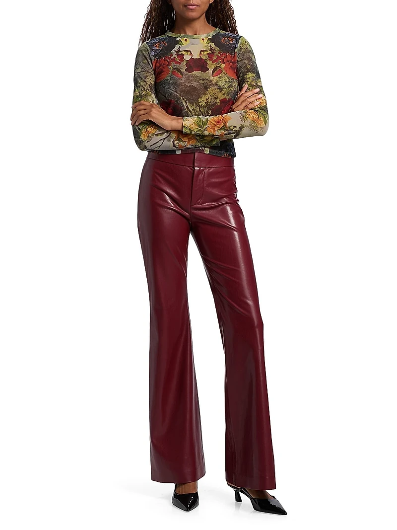 Delaina Floral Mesh Crop Top