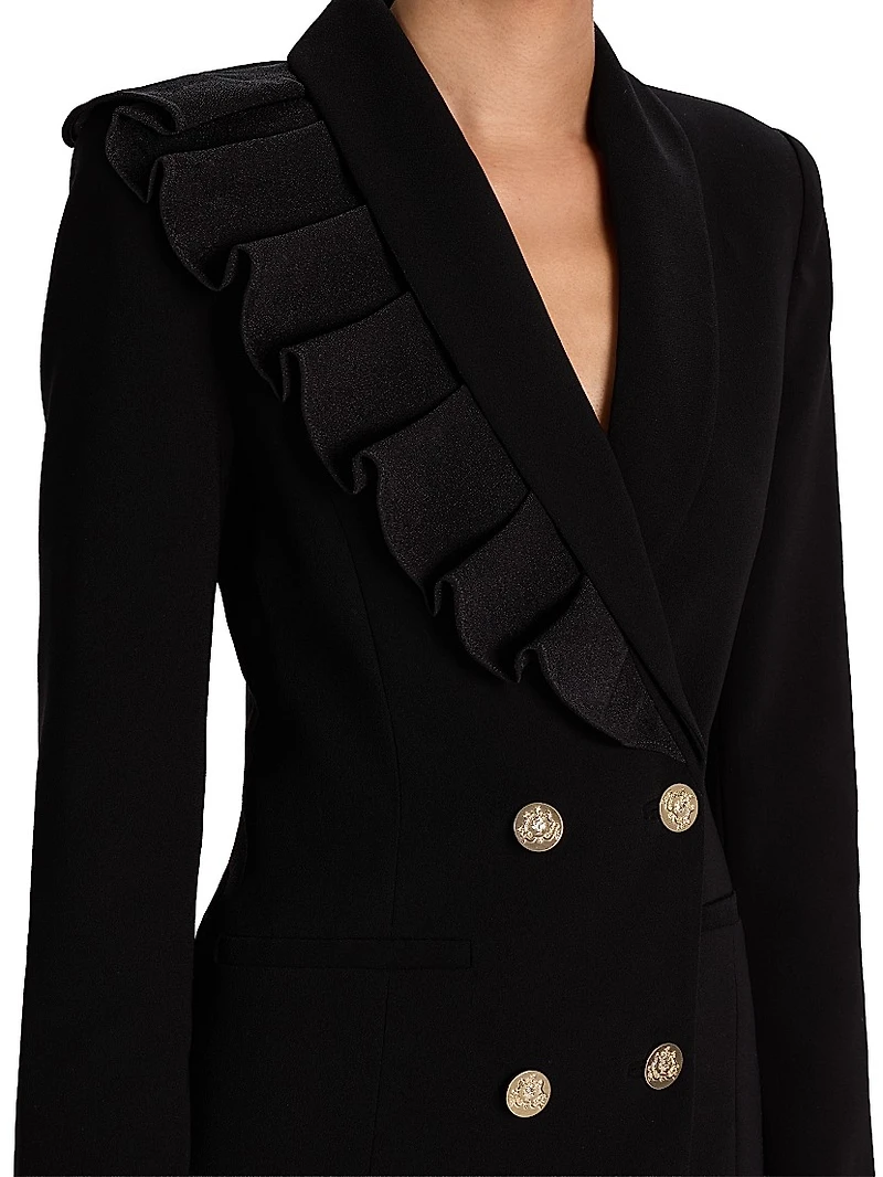 Latoya Ruffled Blazer Minidress