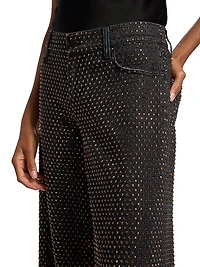 Amazing Embellished Low-Rise Baggy Jeans