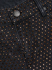 Amazing Embellished Low-Rise Baggy Jeans