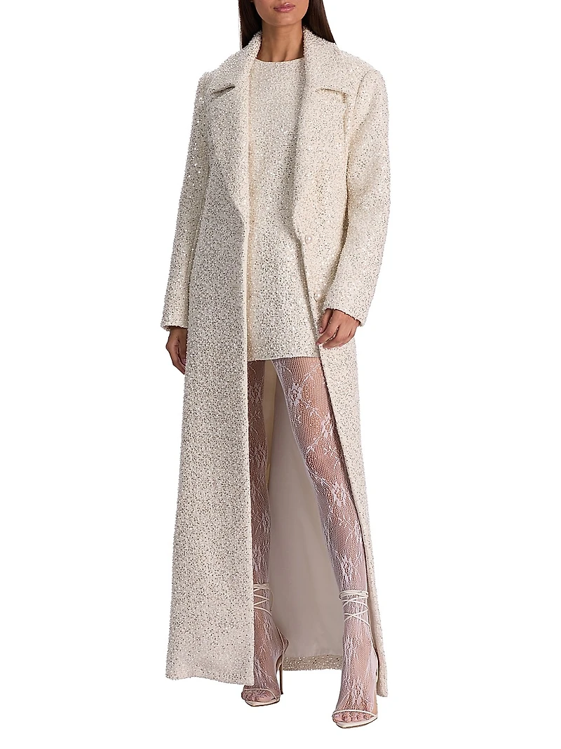 Nicholas Embellished Long Coat
