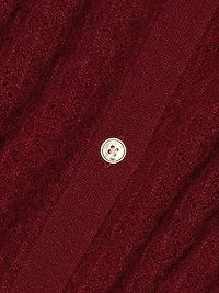 Sabine Puff-Sleeve Crop Cardigan