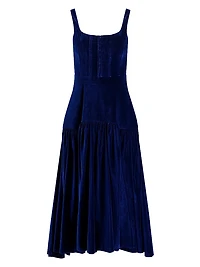 Diana Structured Sleeveless Midi-Dress