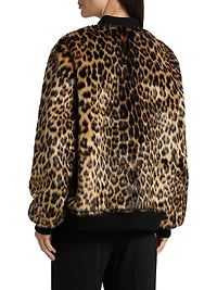 Becky Reversible Faux-Fur Bomber Jacket