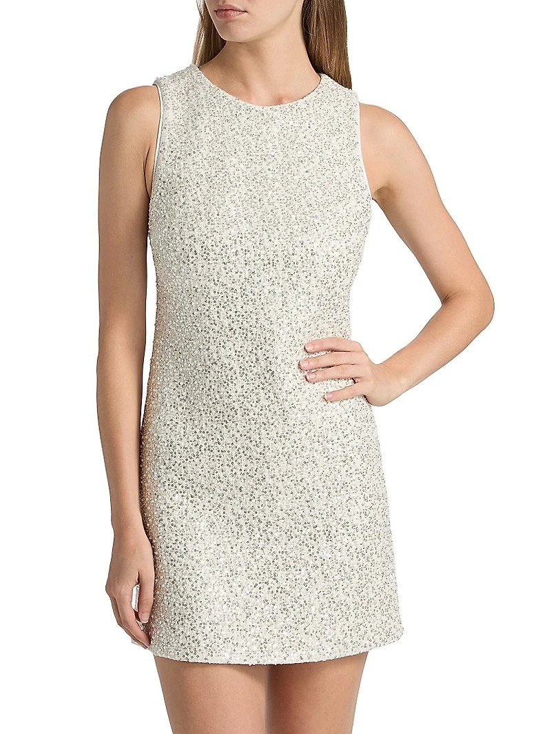 Cade Sequined Mini Shift Dress