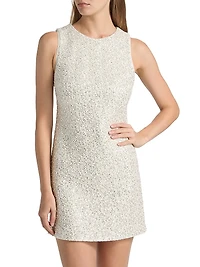Cade Sequined Mini Shift Dress