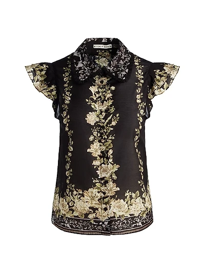 Martel Flutter Sleeve Blouse