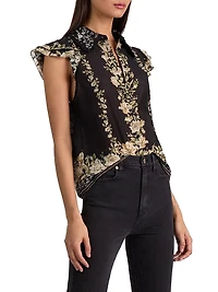 Martel Flutter Sleeve Blouse