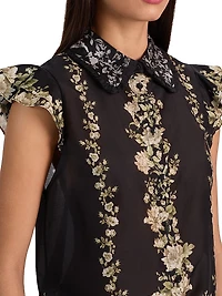 Martel Flutter Sleeve Blouse