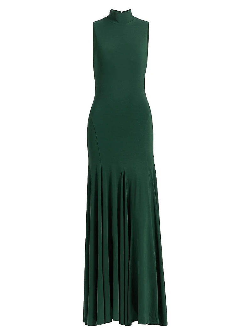 Augusta Sleeveless Turtleneck Maxi Dress