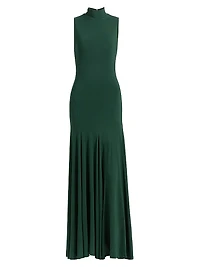 Augusta Sleeveless Turtleneck Maxi Dress