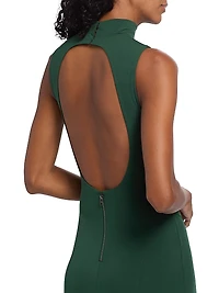 Augusta Sleeveless Turtleneck Maxi Dress