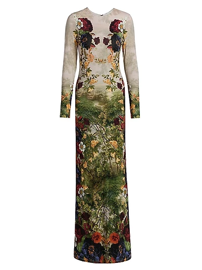 Delora Long-Sleeve Maxi Dress