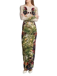 Delora Long-Sleeve Maxi Dress