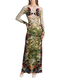 Delora Long-Sleeve Maxi Dress