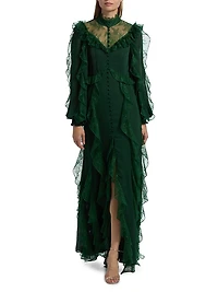 Elea Ruffled Maxi Dress