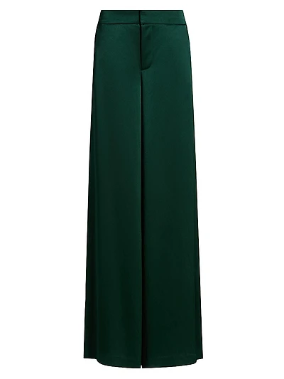Nessi Satin Wide-Leg Trousers