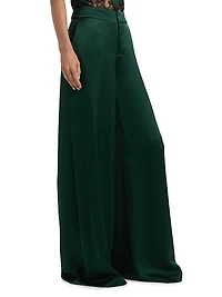 Nessi Satin Wide-Leg Trousers