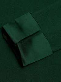 Porla Stretch Wool Contrast-Collared Sweater