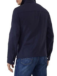 Lightweight Cashmere Flannel Safari Jacket