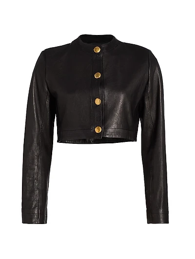 Leather Crop Jacket