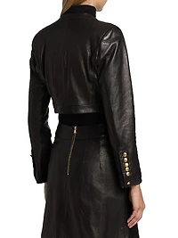 Leather Crop Jacket