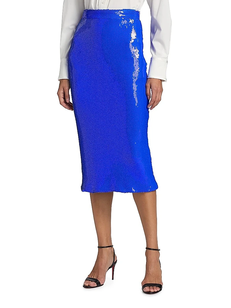 Sequined Pencil Skirt