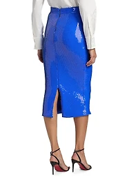 Sequined Pencil Skirt
