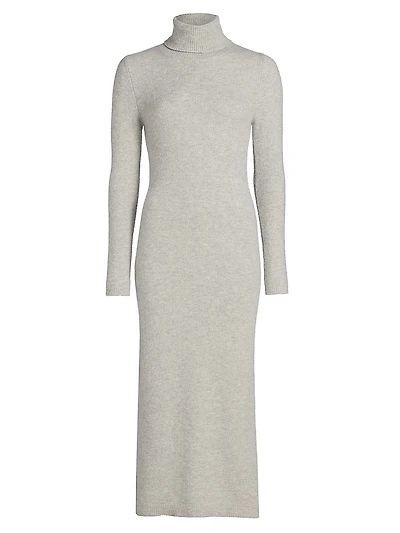 Stretch-Cashmere Body-Con Midi-Dress