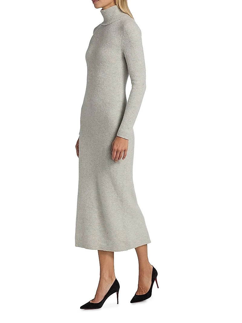 Stretch-Cashmere Body-Con Midi-Dress