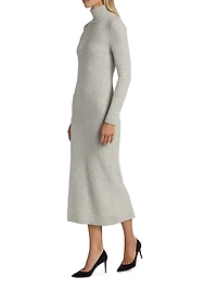 Stretch-Cashmere Body-Con Midi-Dress