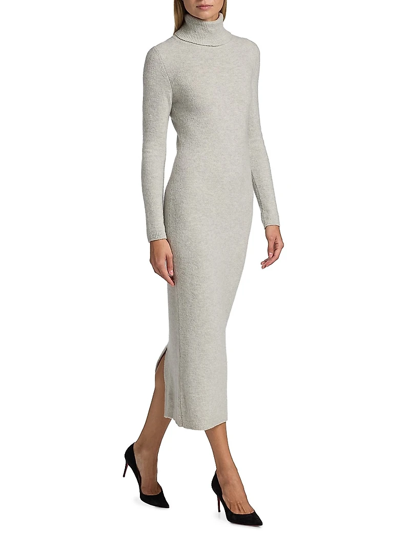 Stretch-Cashmere Body-Con Midi-Dress