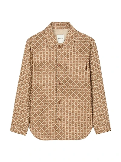 Square Cross Jacquard Overshirt