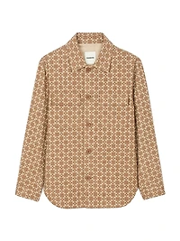 Square Cross Jacquard Overshirt