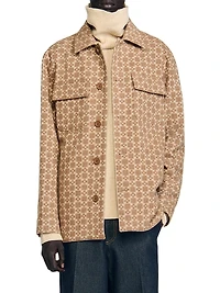 Square Cross Jacquard Overshirt