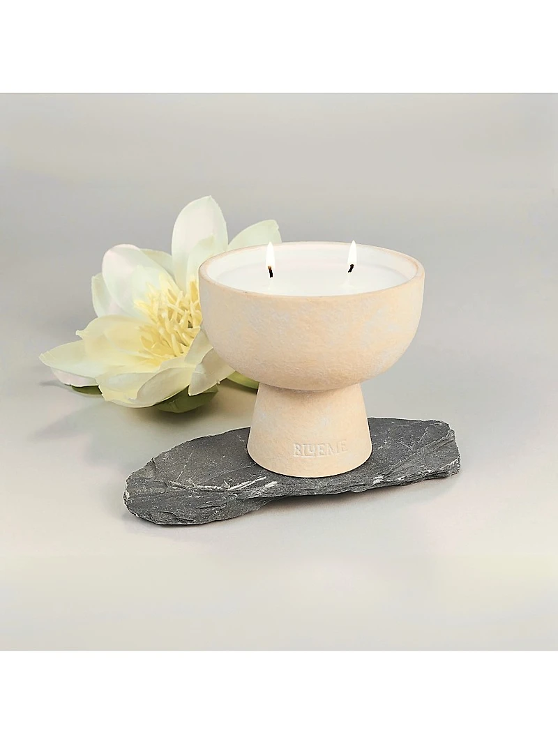 Balance White Lotus & Tea Ceramic Candle