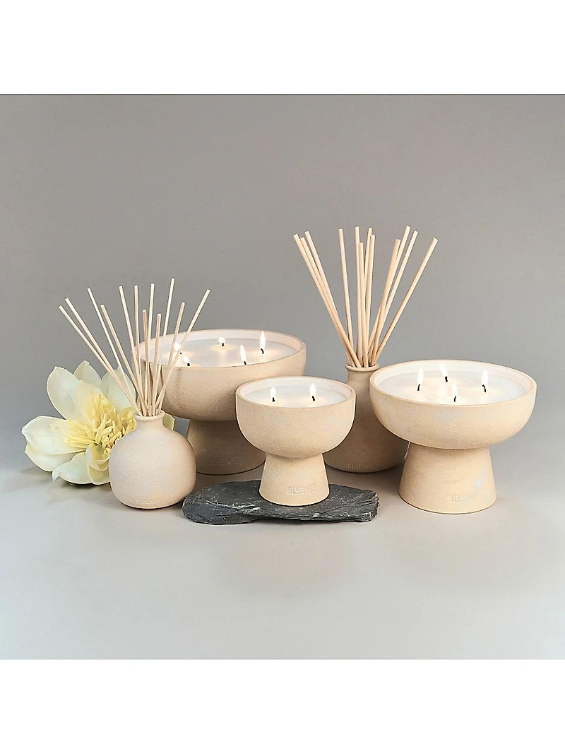 Balance White Lotus & Tea Ceramic Candle