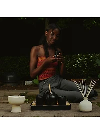 Balance White Lotus & Tea Ceramic Candle